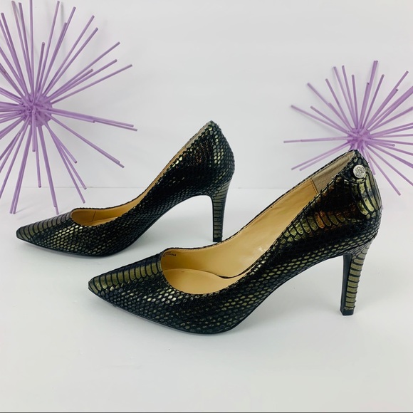 J Renee / Snake Green Black Textured Metallic - Picture 6 of 8